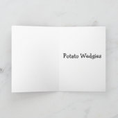Remerciements Carte de voeux Potato Wedgies (Intérieur)