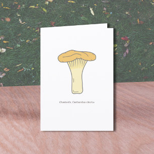 Remerciements Carte de voeux pour champignon Chanterelle Botaniq