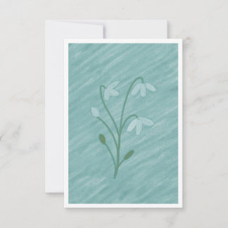 Remerciements Carte de voeux pour la chute de neige (janvier)
