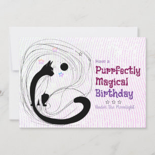 Remerciements Carte de voeux pour l'anniversaire de chats parfai