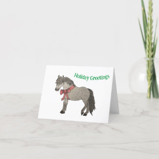 Remerciements Carte de voeux pour les fêtes de Pony Grey