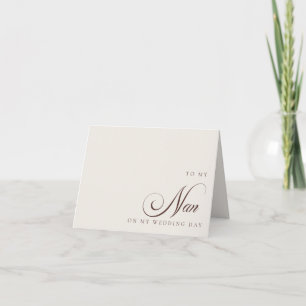Remerciements Carte de vœux pour ma grand-mère le jour de mon ma