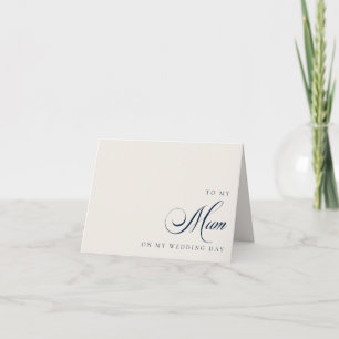Remerciements Carte de vœux pour ma mère le jour de mon mariage
