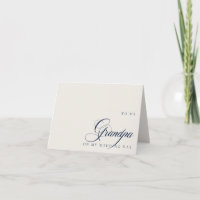 Carte de vœux pour mon grand-père le jour de mon m