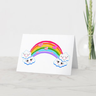 Remerciements Carte de voeux Rainbow Clouds (vide)