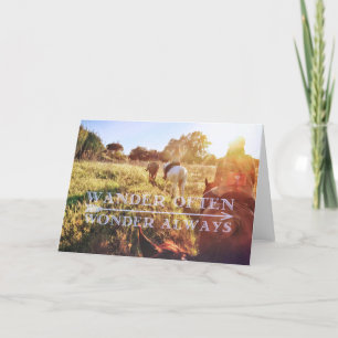 Remerciements Carte de voeux ROME WANDERING