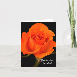 Remerciements Carte de vœux rose orange simple
