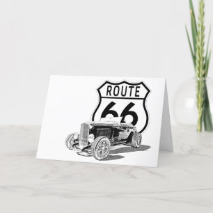 Remerciements Carte de voeux Route 66