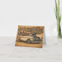 Carte de vœux Route 66