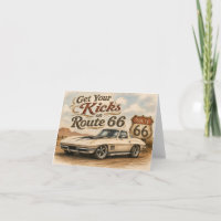 Carte de vœux Route 66