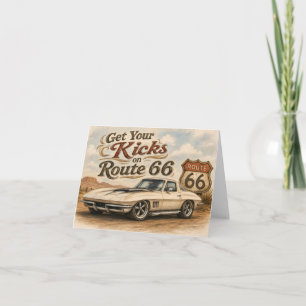Remerciements Carte de vœux Route 66