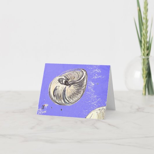 Remerciements Carte de voeux Shell BLANK (Devant)