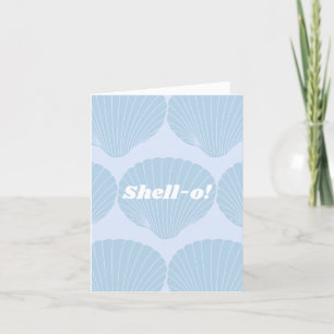 Remerciements Carte de voeux Shell-o
