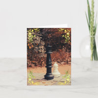 Carte de voeux Slay King Chess Arrière - plan auto