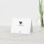 Remerciements Carte de voeux Soft Rose (Dos)