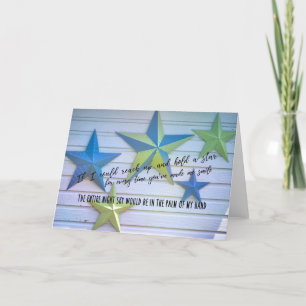 Remerciements Carte de voeux STARS