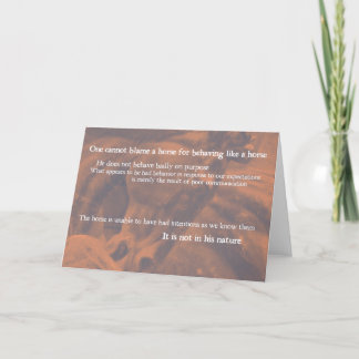 Remerciements Carte de voeux STONE STEED