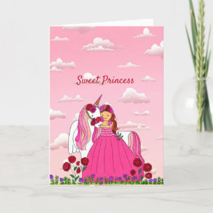 Remerciements Carte de voeux Sweet Princess
