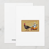 Remerciements Carte de voeux Thanksgiving (Devant / Derrière)