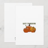 Remerciements Carte de voeux Thanksgiving (Devant / Derrière)