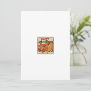 Remerciements Carte de voeux Thanksgiving
