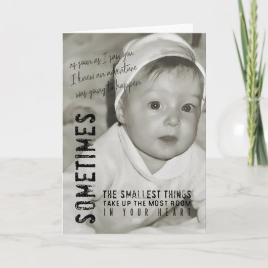 Remerciements Carte de voeux TINY JOY (Devant)
