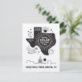 Remerciements Carte de voeux Total Solar Eclipse Austin Texas (Debout devant)