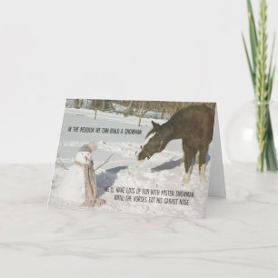 Remerciements CARTE DE VOEUX TU N'ES PAS UN PONey