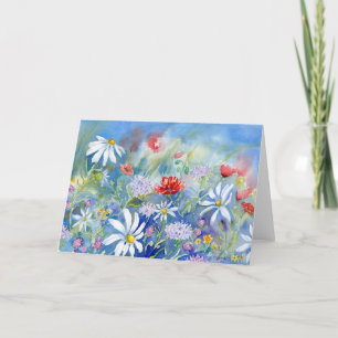 Remerciements Carte de vœux vierge de matin de prairie