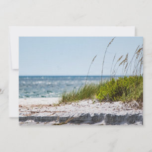 Remerciements Carte de voeux vierge de paysage de plage 5 x 7