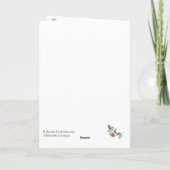 Remerciements Carte de voeux vintage de Noël (Dos)