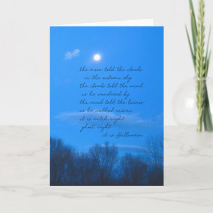 Remerciements Carte de voeux WAXING GIBBOUS