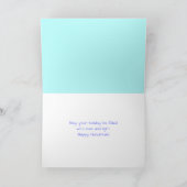 Remerciements Carte de voeux Whimsical Menorah Hanoukka (Intérieur)