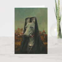Carte de voeux Whippet Senorita