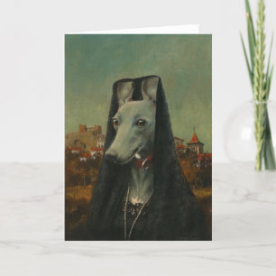 Remerciements Carte de voeux Whippet Senorita