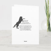 Remerciements Carte de voeux Wild Stallion Voodoo (Dos)