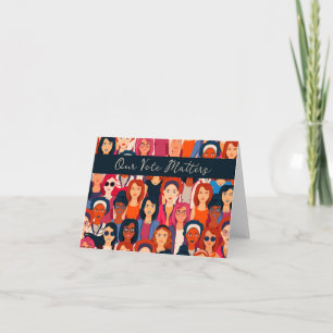Remerciements Carte de vote vierge pour les femmes autonomes