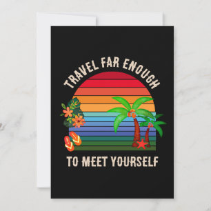 Remerciements Carte de voyagez assez loin pour vous rencontrer