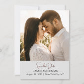 Remerciements Carte de Weeding moderne simple et élégante (Devant)