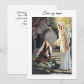 Remerciements Carte d'encouragement et de foi (Devant / Derrière)