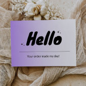 Remerciements Carte d'insertion de package d'entreprise moderne