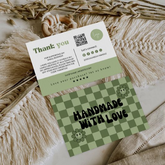Remerciements Carte d'insertion de package Small Business