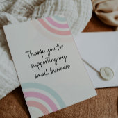 Remerciements Carte d'insertion de package Small Business