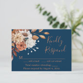 Remerciements Carte d'intervention pour l'anniversaire bleu de l (Debout devant)