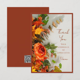 Remerciements Carte d'invitation d'épices de fête de Thanksgivin