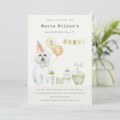 Remerciements Carte d'invitation pour anniversaire de tout âge a (Debout devant)