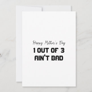 Remerciements Carte drôle de fête des mères pour 3 enfants