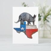 Remerciements Carte du drapeau de l'État d'Armadillo Texas (Debout devant)