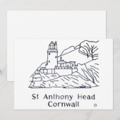 Remerciements Carte du phare de St Anthony (Devant / Derrière)