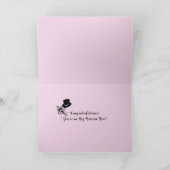 Remerciements Carte Félicitations Mariage de mariée et de chambr (Intérieur)